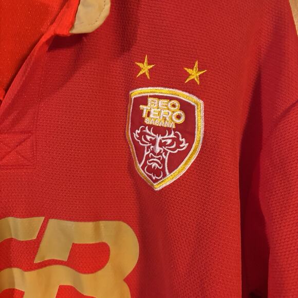 FB Battery Red Soccer Jersey Polo Shirt Large - Picture 4 of 8